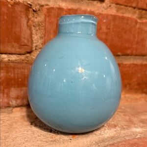 Hand blown Light Blue Glass Vase